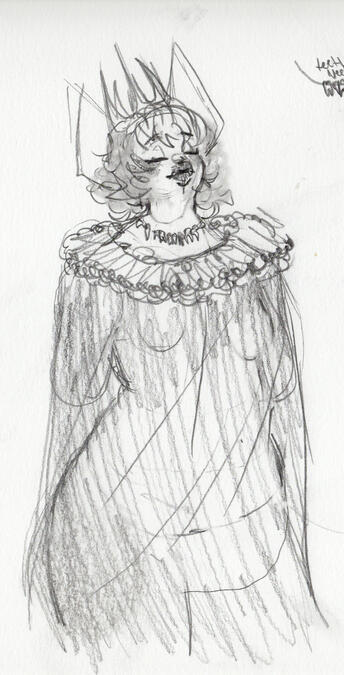 Queen Peepaw Concept Sketch